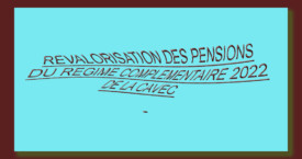 Continuer la lecture > REVALORISATION DES PENSIONS COMPLEMENTAIRES 2022 CAVEC